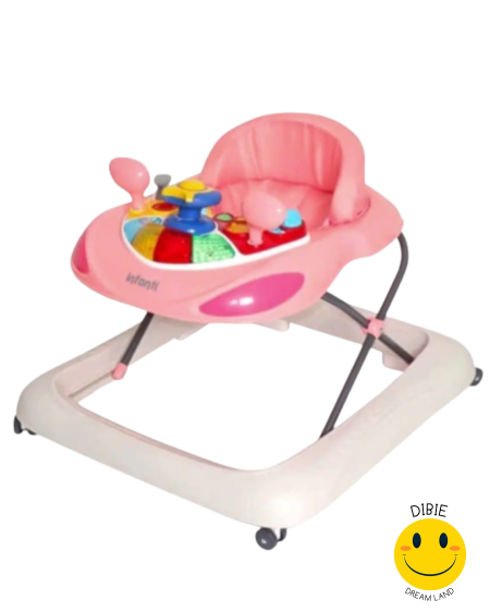 👶 مشاية 2 في 1 مع مركز نشاط وأرجوحة هزازة Infanti ICON PLUS