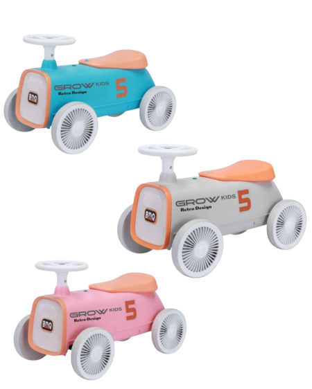 🚙 سيارة ركوب للأطفال – Grow Kids Retro Design