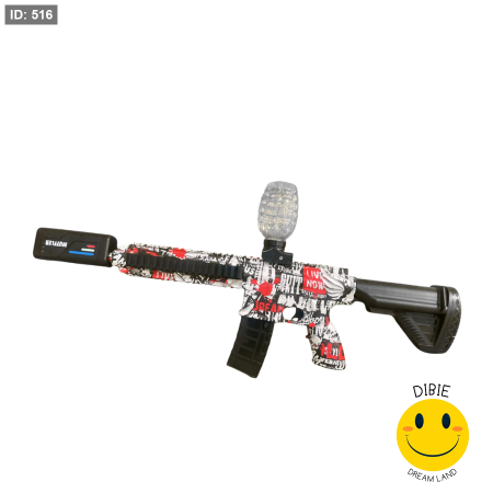 مسدس رشاش كهربائي مع رصاص مائي مع تأثير دخان ملون