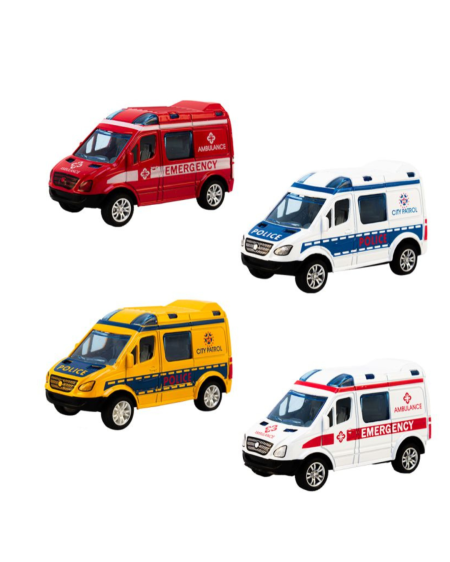 سيارات إنقاذ معدنية للأطفال