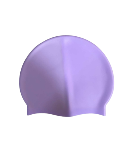 قبعة سباحة سيليكون بنفسجية 💜🏊‍♀️