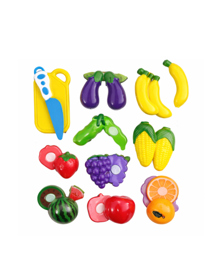 مجموعة تقطيع الفواكه والخضار للأطفال 🍉🍌