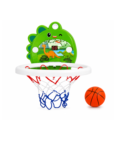 لعبة كرة سلة مع عداد إلكتروني للأطفال بتصميم ديناصور 🦖🏀