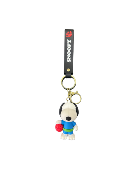 ميدالية مفاتيح  سنوبي (Snoopy) الرياضية ثلاثية الأبعاد 🏀🐶🖤