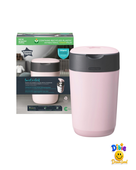 سلة حفاضات Tommee Tippee Twist & Click – مانعة للروائح 🧷👶