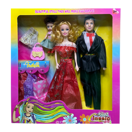 هاي عروسة Fashion Classic Family Set لعبة عائلية