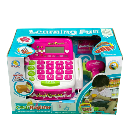 🛒 Learning Fun Cash Register – ماكينة الكاش التعليمية مع الأضواء والأصوات