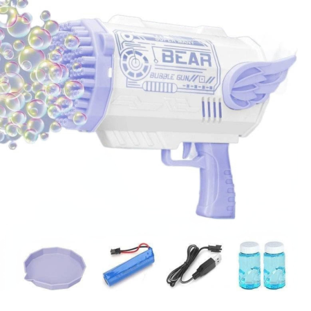 مسدس الفقاعات العملاق – 112 فوهة Bubble Gun