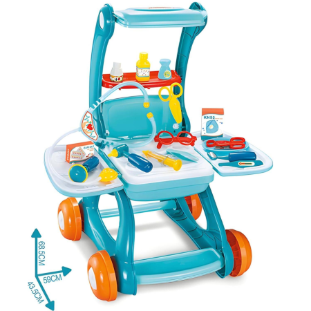 🩺 لعبة دكتور أطفال 2×1 – Children Doctor Transformable Cart