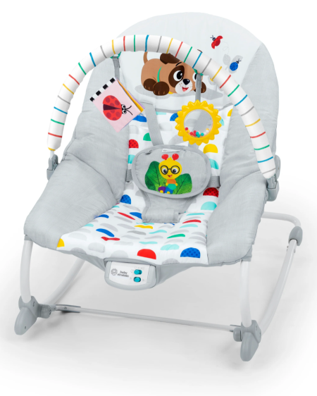 كرسي هزاز وموسيقي للأطفال – Baby Einstein Dean’s Discovery Spot ✨