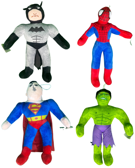 🦸‍♂️ دمى الأبطال الخارقين المحشوة ( 30سم ) – Superhero Plush Toys 💥