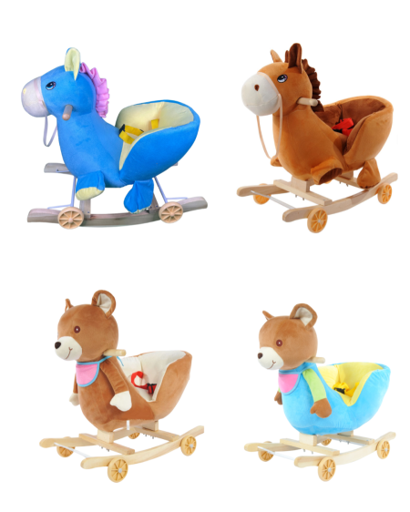 حصان هزاز مع عجلات