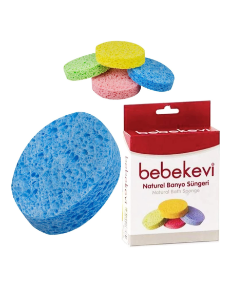 🧼🛁 إسفنجة استحمام طبيعية للأطفال Bebekevı – ناعمة وآمنة لبشرة طفلك 👶
