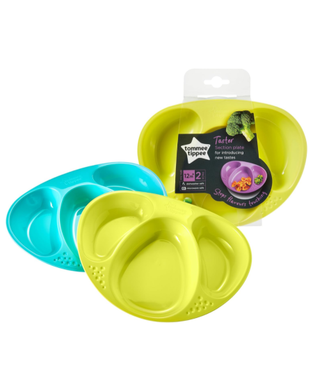 طبق الطعام المقسّم للأطفال Tommee Tippee – Taster Section Plate 🍽️👶