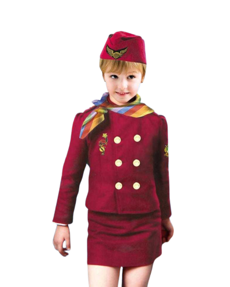 👩‍✈️✨ زي مضيفة طيران للأطفال