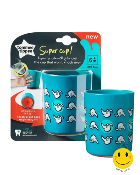 كوب الأطفال المانع للانسكاب Tommee Tippee Super Cup 🐘🐱🥤
