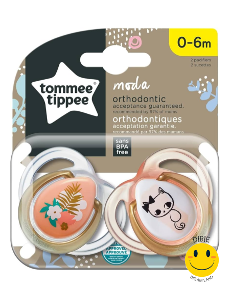 🍼 لهاية أطفال Tommee Tippee Moda أورثودونتيك 0–6 أشهر  👶✨