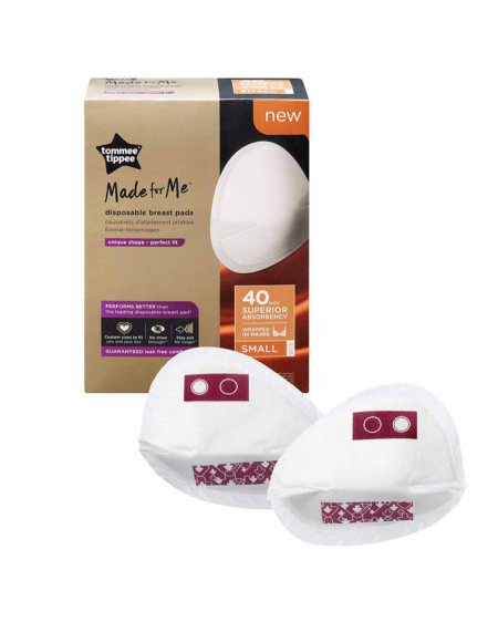 🤱 بطانات صدر لامتصاص حليب الأم – Made for Me Disposable Breast Pads من Tommee Tippee