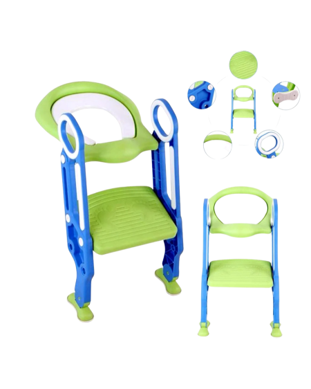 🚽👶 كرسي تدريب الأطفال على الحمام مع درج – Step Toilet Trainer من Bambino