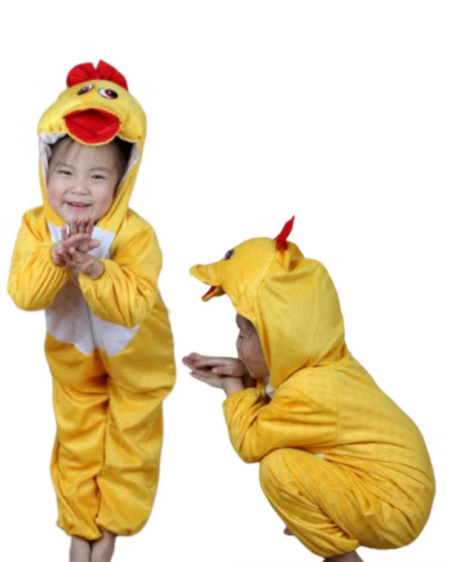 زيّ تنكّر البطة الصفراء للأطفال 🐤💛