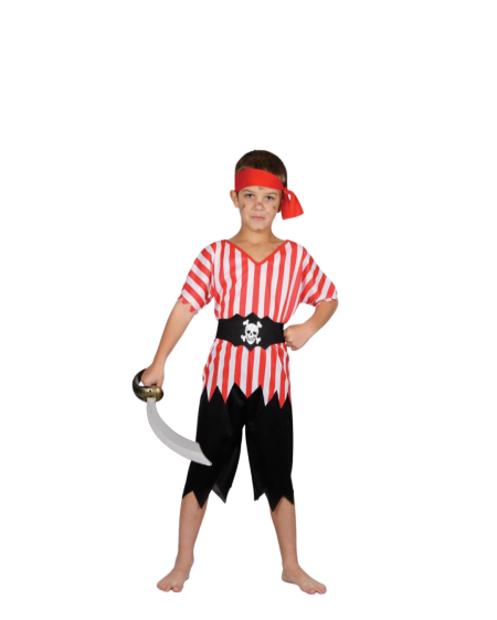 لبسة قرصان لون احمر