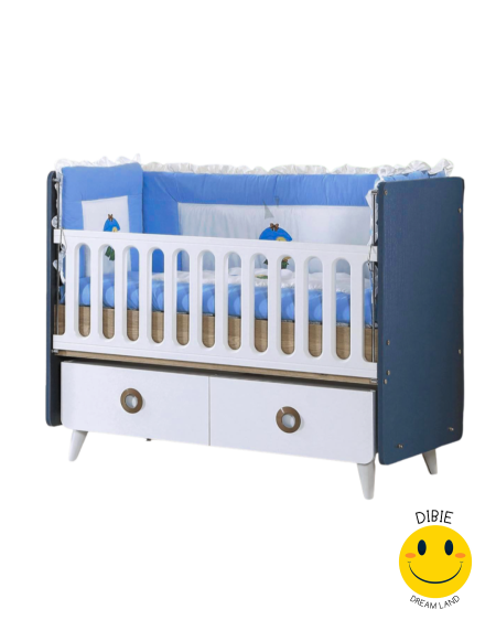 🛏️ سرير أطفال أنيق مع أدراج تخزين